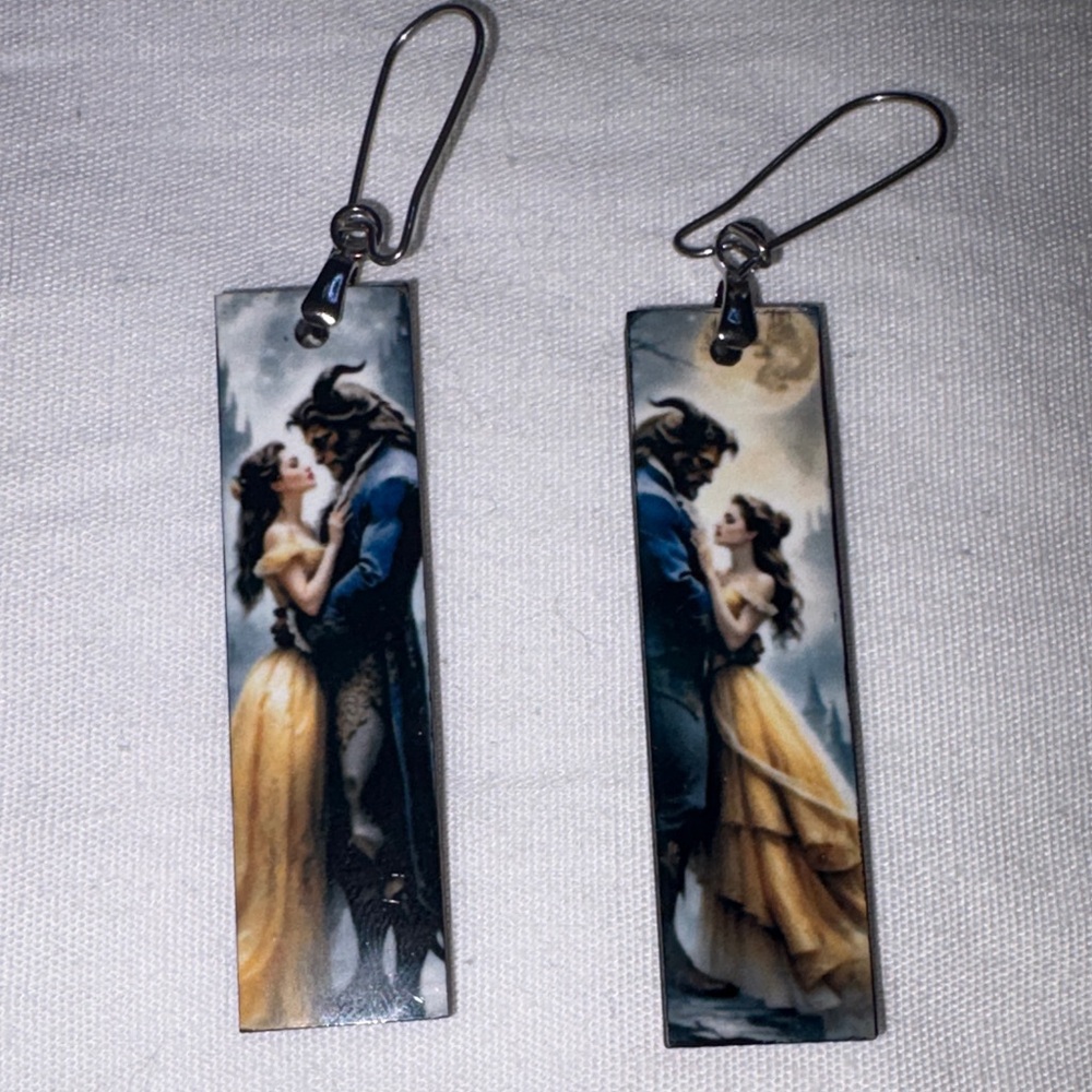 Beauty and Beast earrings